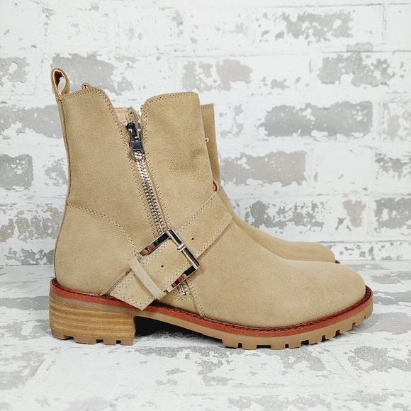 New Blondo Kiana Tan Suede Waterproof Zip Up Boots K303 - Picture 4 of 11